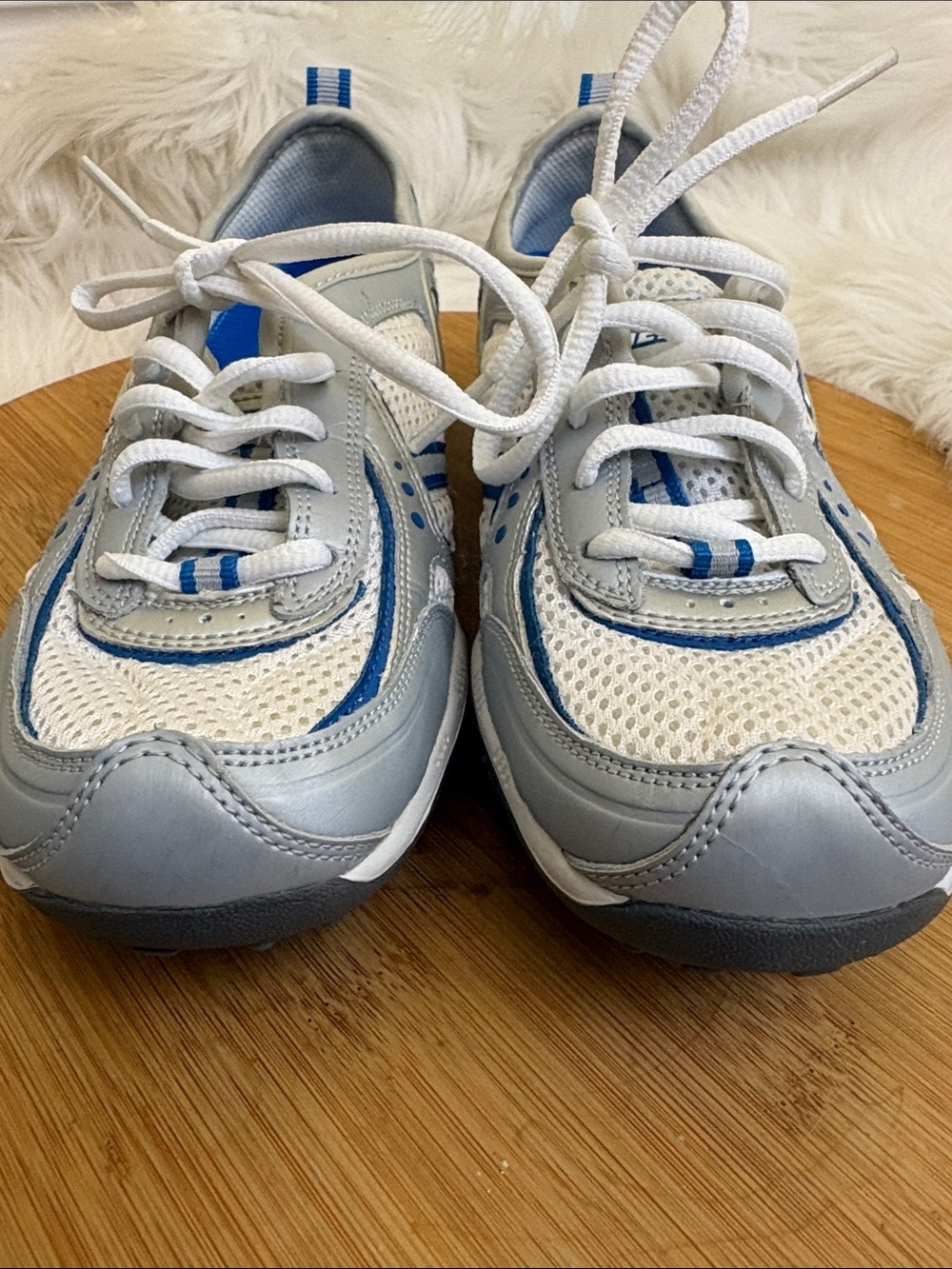 Skechers | NIB White Silver Royal Blue Sport Muse Inspire Women’s Sneakers 6.5 - Picture 10 of 14